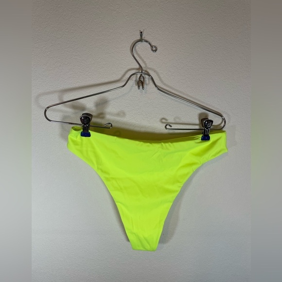 Neon Yellow Thong Bikini Set - Picture 4 of 8
